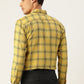 Jainish Men's Cotton Checked Formal Shirts ( SF 793Yellow ) | Swadesiicart