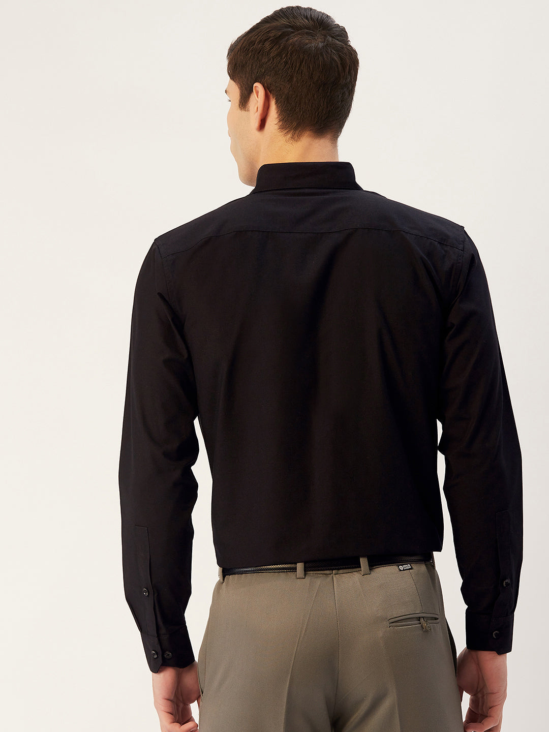 Jainish Men's Cotton Printed Formal Shirts ( SF 805Black ) | Swadesiicart