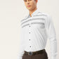 Jainish Men's Cotton Printed Formal Shirts ( SF 805White ) | Swadesiicart