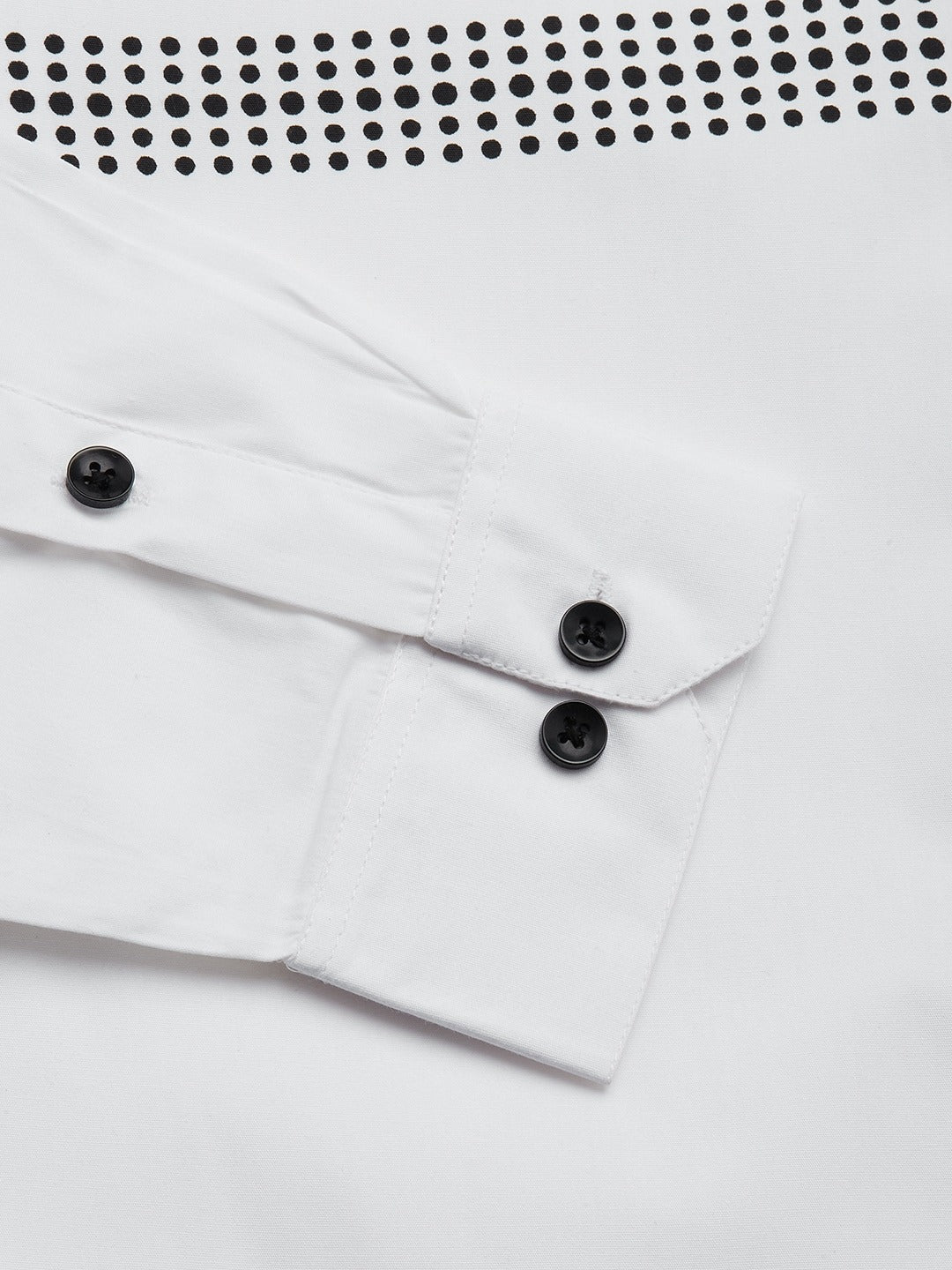 Jainish Men's Cotton Printed Formal Shirts ( SF 805White ) | Swadesiicart
