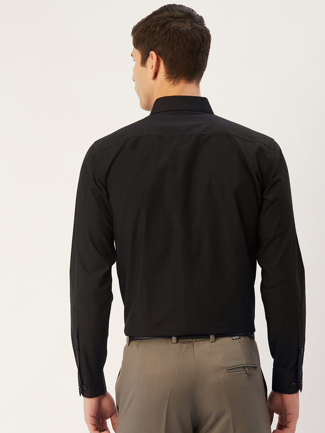 Jainish Men's Cotton Printed Formal Shirts ( SF 807Black ) | Swadesiicart