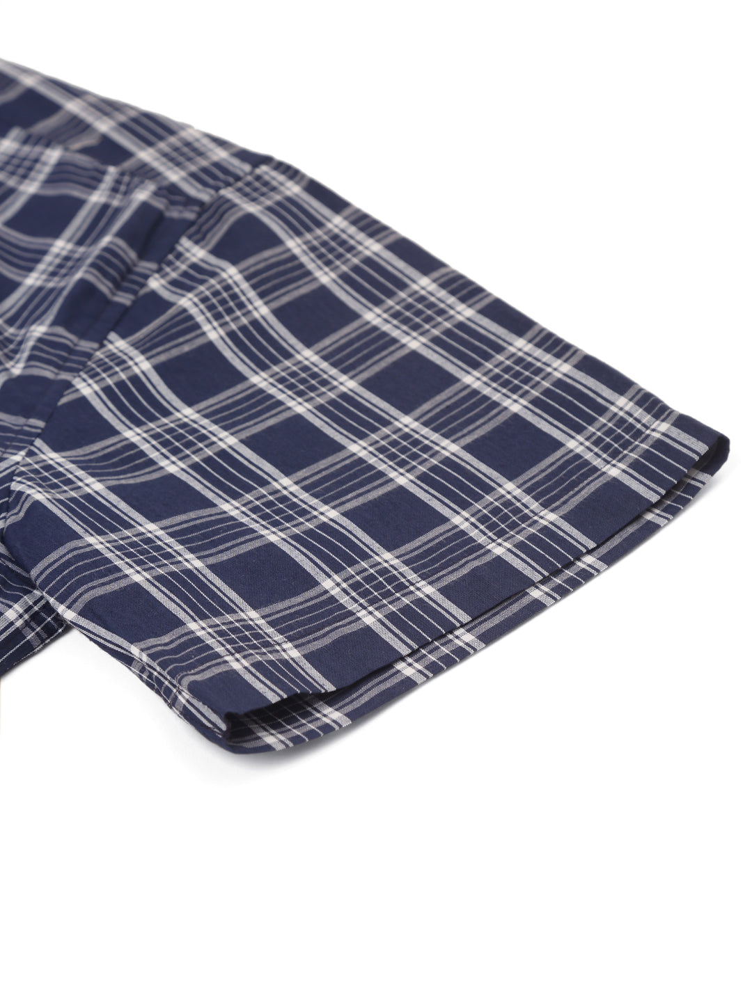 Jainish Men's Cotton Checked Half Sleeve Formal Shirts ( SF 808Blue ) | Swadesiicart