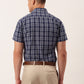 Jainish Men's Cotton Checked Half Sleeve Formal Shirts ( SF 808Blue ) | Swadesiicart