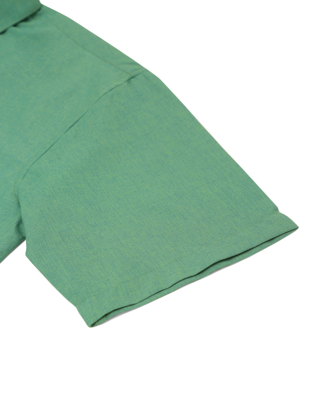 Jainish Men's Cotton Solid Half Sleeve Formal Shirts ( SF 811Green ) | Swadesiicart