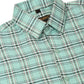 Jainish Men's Cotton Checked Half Sleeve Formal Shirts ( SF 815Green ) | Swadesiicart