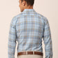 Jainish Men's Cotton Checked Formal Shirts ( SF 819Sky ) | Swadesiicart