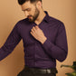 Indian Needle Men's Cotton Solid Formal Shirt - Wine | Swadesiicart
