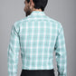 Indian Needle Men's Checked Formal Shirt - Green | Swadesiicart