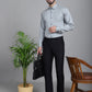 Indian Needle Men's Woven Design Formal Shirt - Steel-Grey | Swadesiicart