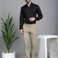 Indian Needle Men's Printed Formal Shirt - Black | Swadesiicart
