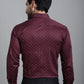 Indian Needle Men's Printed Formal Shirt - Maroon | Swadesiicart