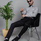 Indian Needle Men's Striped Formal Shirt - Grey | Swadesiicart