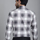 Indian Needle Men's Checked Formal Shirt - Grey | Swadesiicart