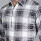 Indian Needle Men's Checked Formal Shirt - Grey | Swadesiicart