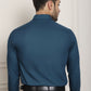 Indian Needle Men's Premium Cotton Satin Formal Shirt - Peacock | Swadesiicart