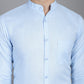 Indian Needle Men's Cotton Solid Formal Shirt - Firozi | Swadesiicart