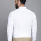 Indian Needle Men's Cotton Solid Formal Shirt - White | Swadesiicart