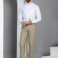 Indian Needle Men's Cotton Solid Formal Shirt - White | Swadesiicart