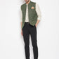 Even Apparels Green Wool Men Woven Nehru Jacket | Swadesiicart