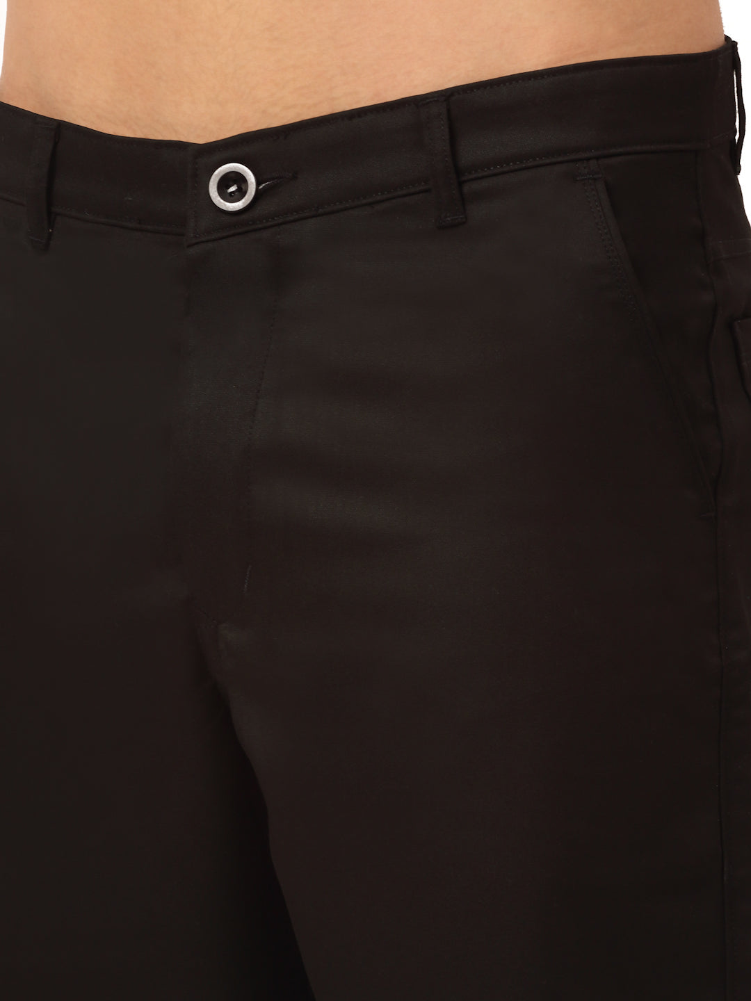 Jainish Men's Casual Cotton Solid Shorts ( SGP 153 Black ) - Swadesiicart