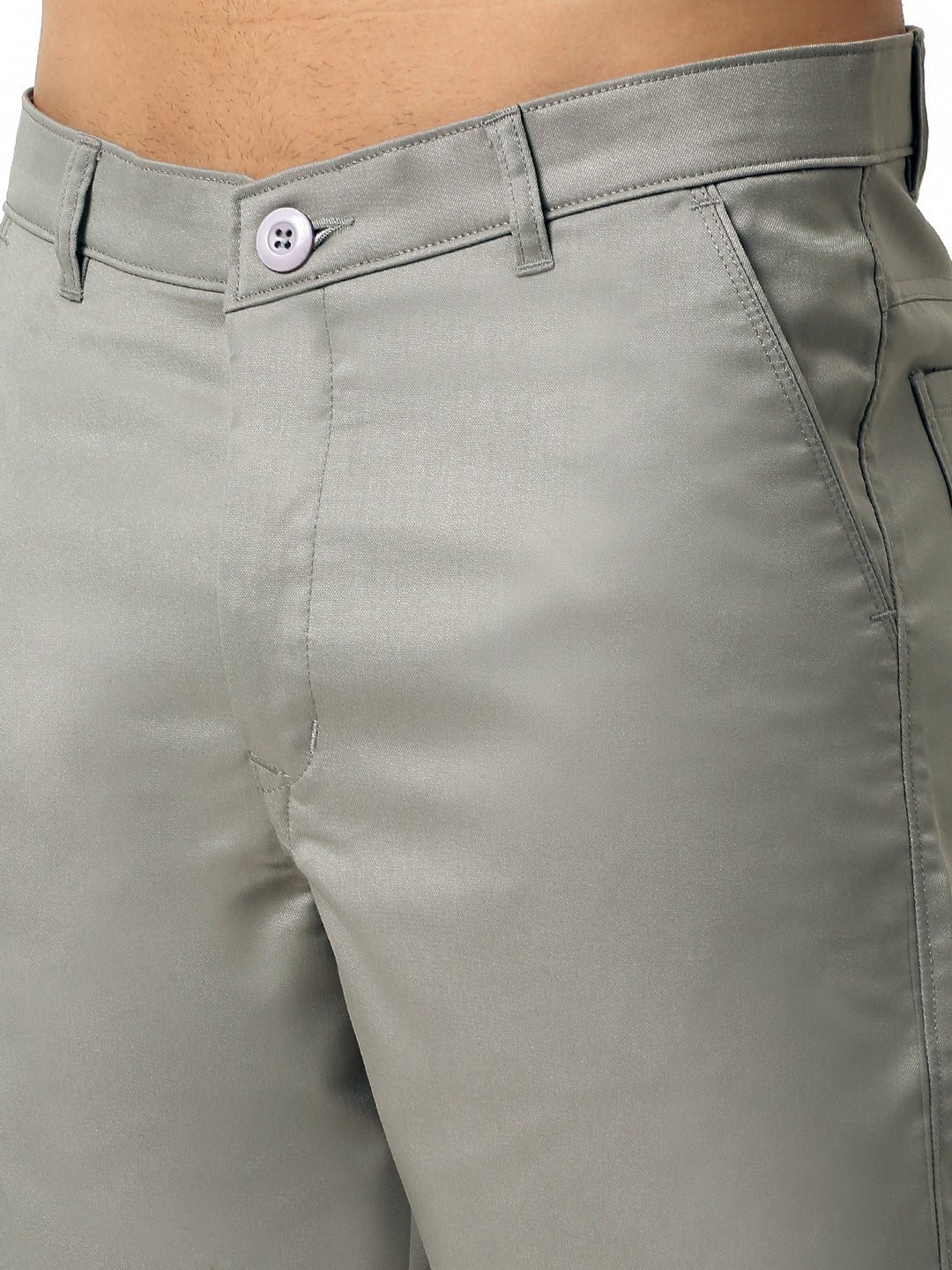 Jainish Men's Casual Cotton Solid Shorts ( SGP 153 Light-Grey ) - Swadesiicart