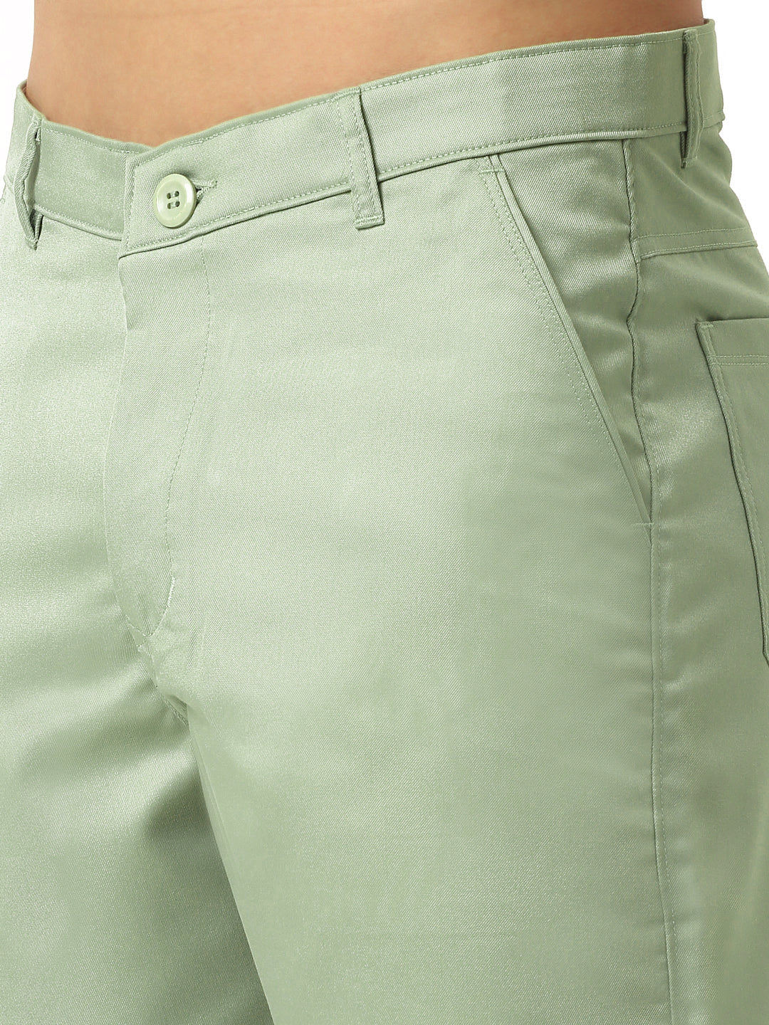 Jainish Men's Casual Cotton Solid Shorts ( SGP 153 Pista-Green ) - Swadesiicart