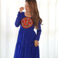 Joban Fashion Royal Blue Kurta Set Chanderi Sequence Embroidery Work - Swadesiicart