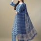 Jyoti Fashion Women's Light Blue Rayon Embroidery & Sequence work Kurta with Trouser & Dupatta | Swadesiicart