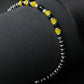 Priyaasi Women Classic Black & Yellow Beaded Sterling Silver Bracelet - Noz2Toz