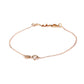 Priyaasi Women Rose Gold Heartbeat Sterling Silver Bracelet - Swadesiicart