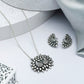 Priyaasi Women Oxidised Silver Peacock Jewellery Set - Noz2Toz