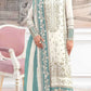 Anaita White Silk Suit with Embroidery & Khatli Work