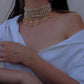Jewel City Exquisite Gold-Plated Pearl Choker Necklace Set - Traditional Indian Bridal Jewelry Hanging Pearls | Swadesiicart