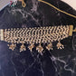 Jewel City Exquisite Gold-Plated Pearl Choker Necklace Set - Traditional Indian Bridal Jewelry Hanging Pearls | Swadesiicart