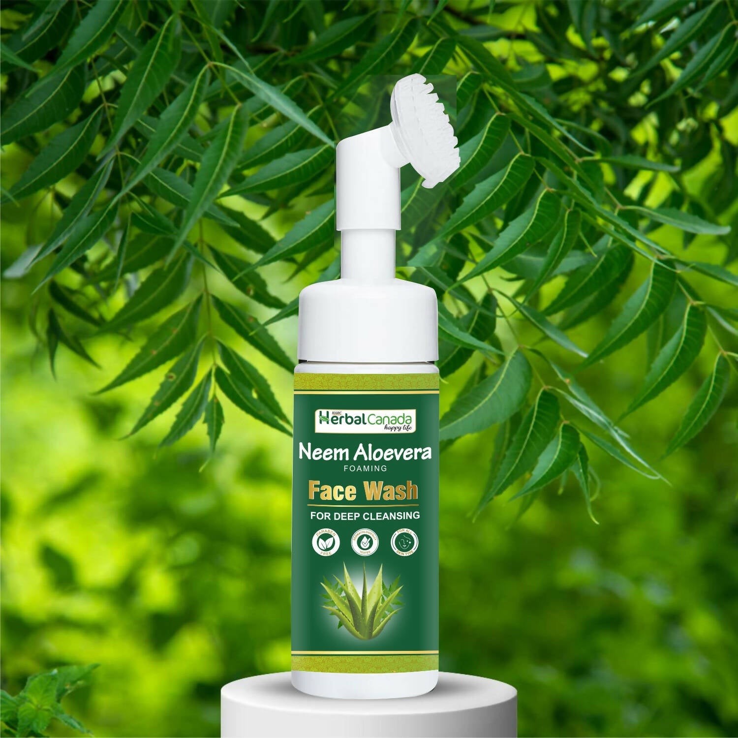 Herbal Canada Neem Aloe Vera Foaming Face Wash | Swadesiicart