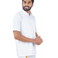 Ramraj Cotton Mens Half Sleeve Formal 100 % Cotton White Shirt | Swadesiicart