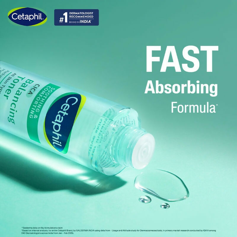 Cetaphil CICA Toner, Skin Barrier Protection, Reduces Irritation - Swadesiicart