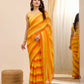 Yellow Georgette Designer Printed Ready To Wear Saree - Ibiza | Swadesiicart