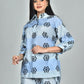 Morchari Digital Print Semi Muslin Co-Ord Set Top & Trouser-Multicolor - Swadesiicart