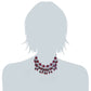 Ishika Red Polki Kundan Neckpiece - Wahe Jewels - Swadesiicart
