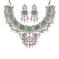 Noor Mint Polki Kundan Neckpiece - Wahe Jewels - Swadesiicart