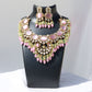 Noor Pink Polki Kundan Neckpiece - Wahe Jewels - Swadesiicart