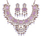 Noor Pink Polki Kundan Neckpiece - Wahe Jewels - Swadesiicart