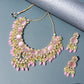 Noor Pink Polki Kundan Neckpiece - Wahe Jewels - Swadesiicart