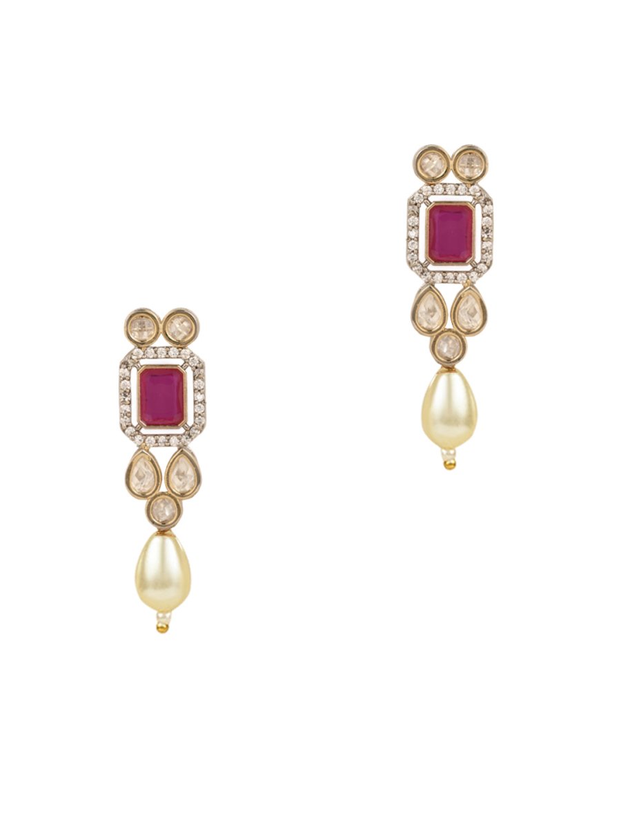 Advisha Polki Kundan Neckpiece - Wahe Jewels - Swadesiicart