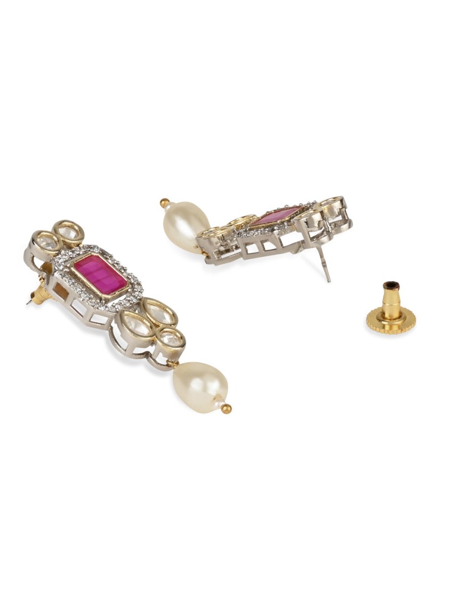 Advisha Polki Kundan Neckpiece - Wahe Jewels - Swadesiicart