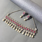 Advisha Polki Kundan Neckpiece - Wahe Jewels - Swadesiicart