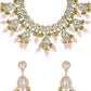 Saanvi Pink Polki Kundan Neckpiece - Wahe Jewels - Swadesiicart