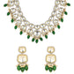 Taapsee Green Polki Kundan Neckpiece - Wahe Jewels - Swadesiicart