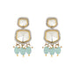 Taapsee Turquoise Polki Kundan Neckpiece - Wahe Jewels - Swadesiicart